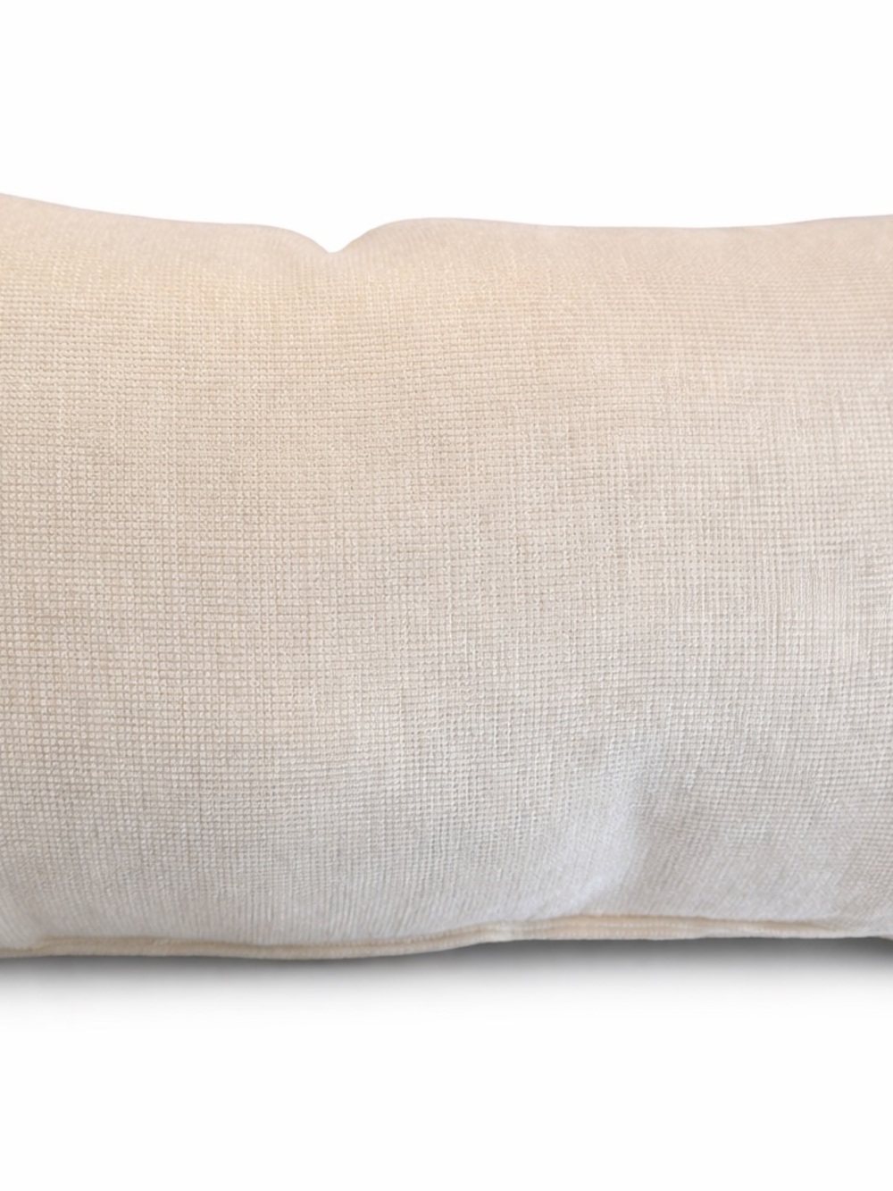 Neutral 'Home' Embroidered Lumbar Pillow - Black on Cream - Picture 2 of 2